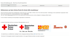 Desktop Screenshot of kurs-anmeldung.de