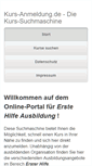 Mobile Screenshot of kurs-anmeldung.de